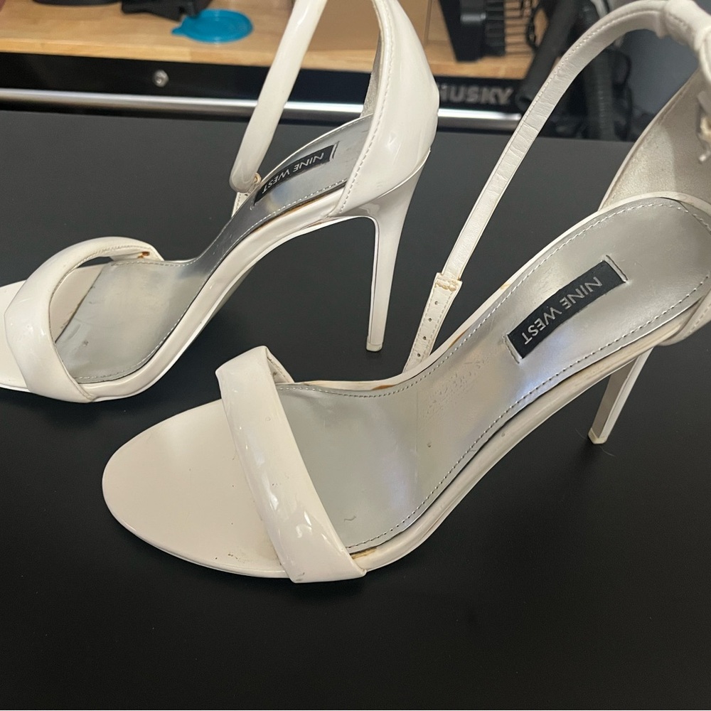 Nine West White Stiletto Heels